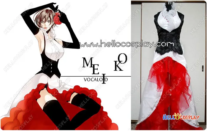 Костюм Vocaloid 2 для костюмированной игры Just A Game Crimson Camellia Meiko H008|costume costume|vocaloid cosplay