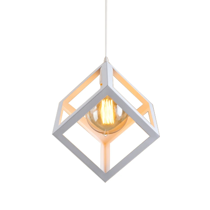 Винтажный куб подвесной светильник современный промышленный для баров