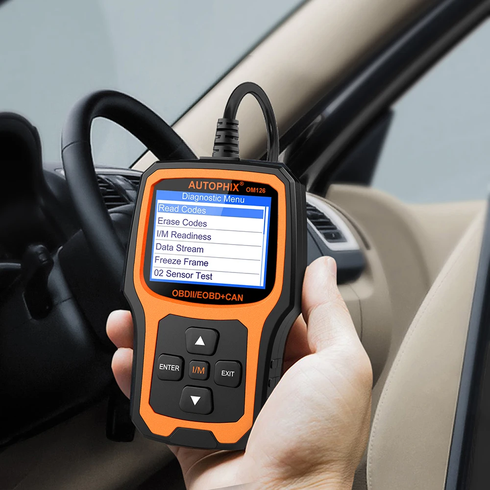 Autophix OM126 OBD2 сканер считыватель кода двигателя Поддержка 8 языков 46 производители