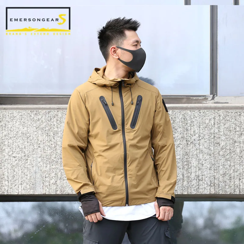 Emersongear, куртка, ветровка Hattori, стильная, быстросохнущая, водонепроницаемая, для горного туризма, бега, верховой езды, куртка