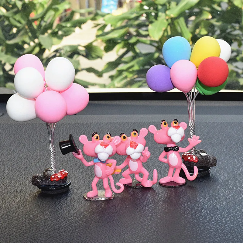 Розовая пантера украшение для автомобиля мультяшный милый цвет маленький