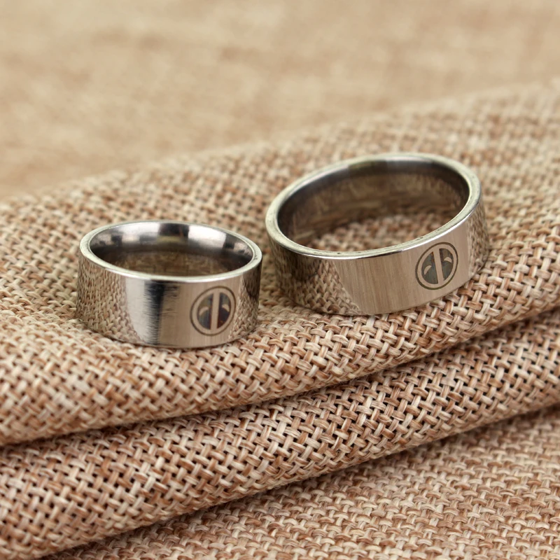 Серии фильма Дэдпул Нержавеющая сталь кольцо|stainless steel band ring|band ringring |