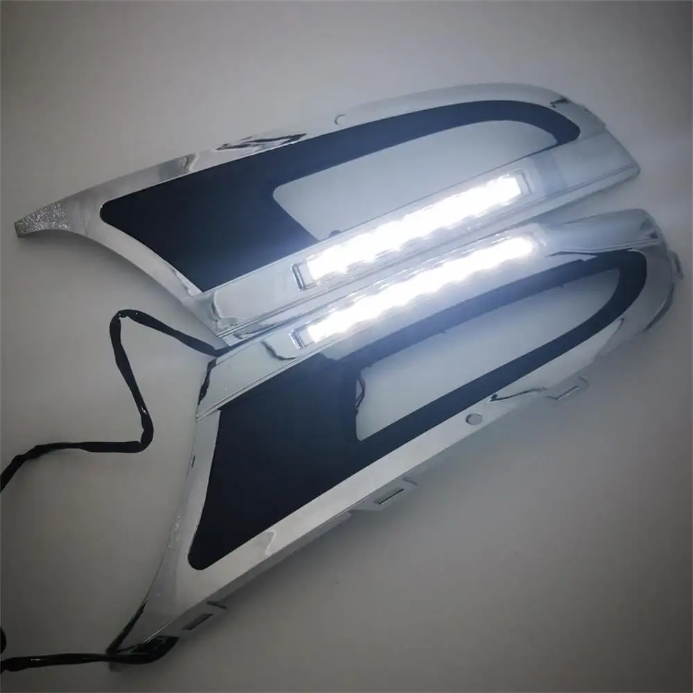 2 шт. x для VW Polo 6R 2009 2010 2011 2012 2013 Автомобильный Стайлинг светодиодный DRL дневные ходовые огни водонепроницаемый с жгутом