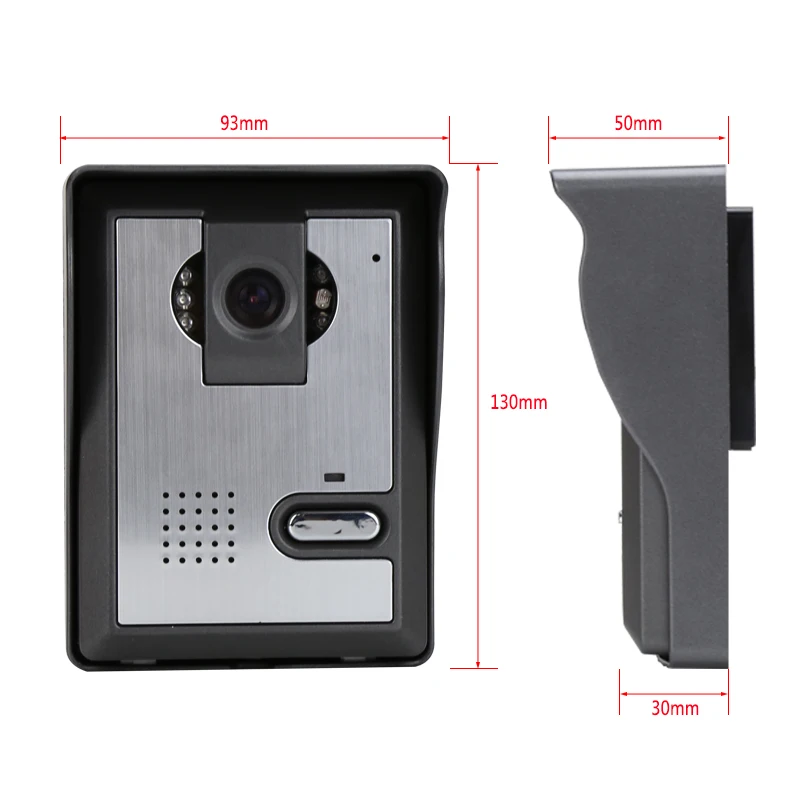 JEX Wired 7`` LCD Video intercom Doorbell Recording Door phone system HD Infrared Night Camera Easy Install FREE SHIPPING | Безопасность