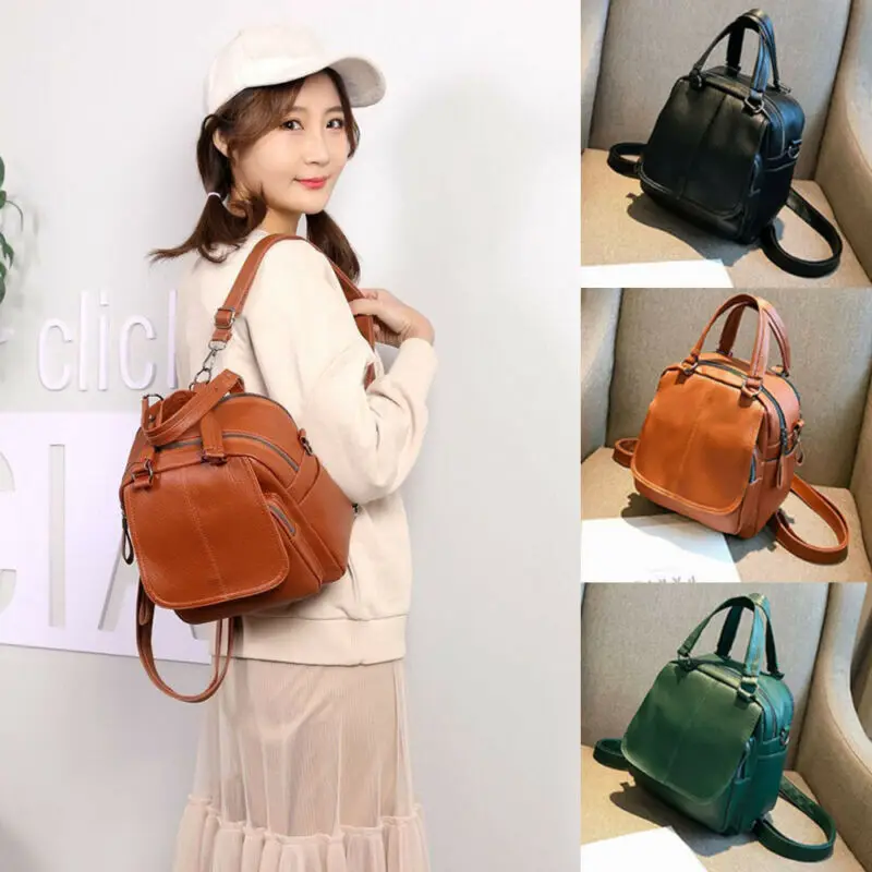 2019 Новинка Лидер продаж Модные женские Для женщин Однотонные Рюкзак из