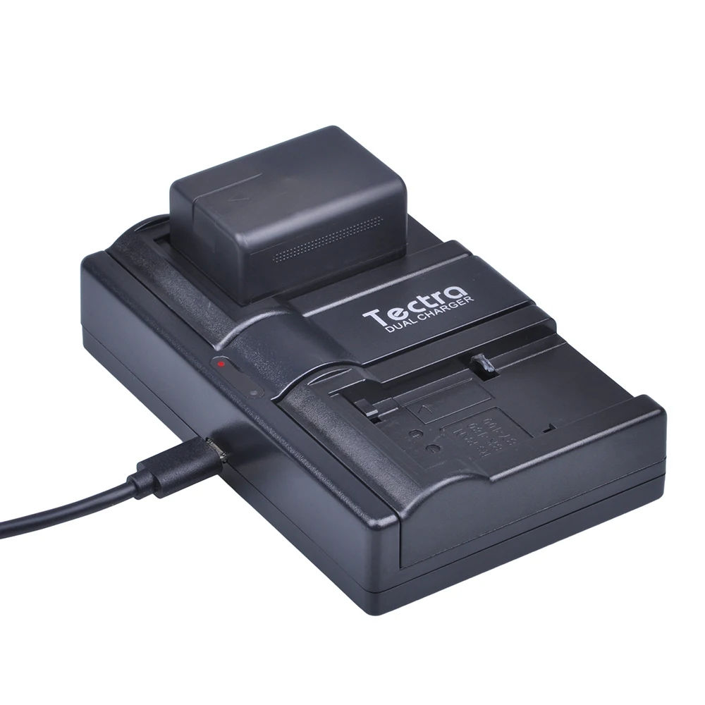 Tectra 4 шт VW-VBT190 VBT190 литий-ионная батарея + USB 2-канальный зарядное устройство для