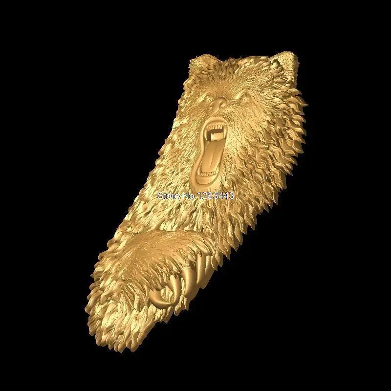 Medved 3d модель STL рельеф для ЧПУ формат stl artcam vectric aspire|Фрезы по дереву| |