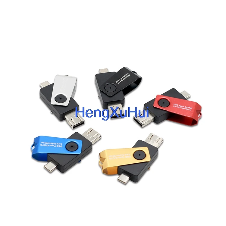 Горячая продажа 3 в 1 Type-c Micro USB многофункциональный кардридер OTG