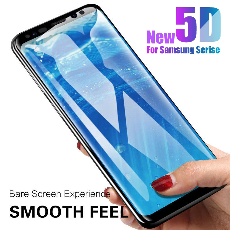 5D полное покрытие закаленное стекло для Samsung Galaxy j4 2018 Защита экрана Sansung j6 j8 j 4 6 8