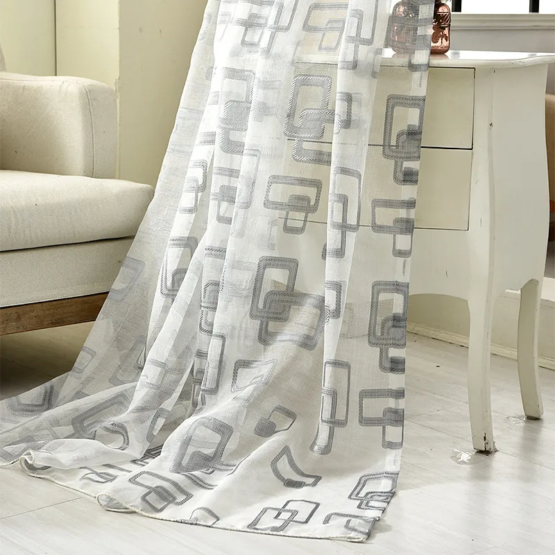 Золотистые и серые прозрачные оконные шторы для гостиной роскошные