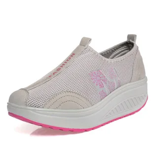 2019 новые сетчатые модные повседневные подушки женская обувь дышащая модная