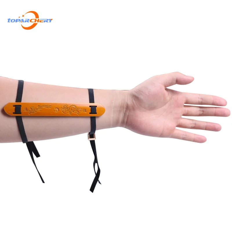 Регулируемый стрельба из лука 1 пара рука гвардии Детская безопасность Bamboo