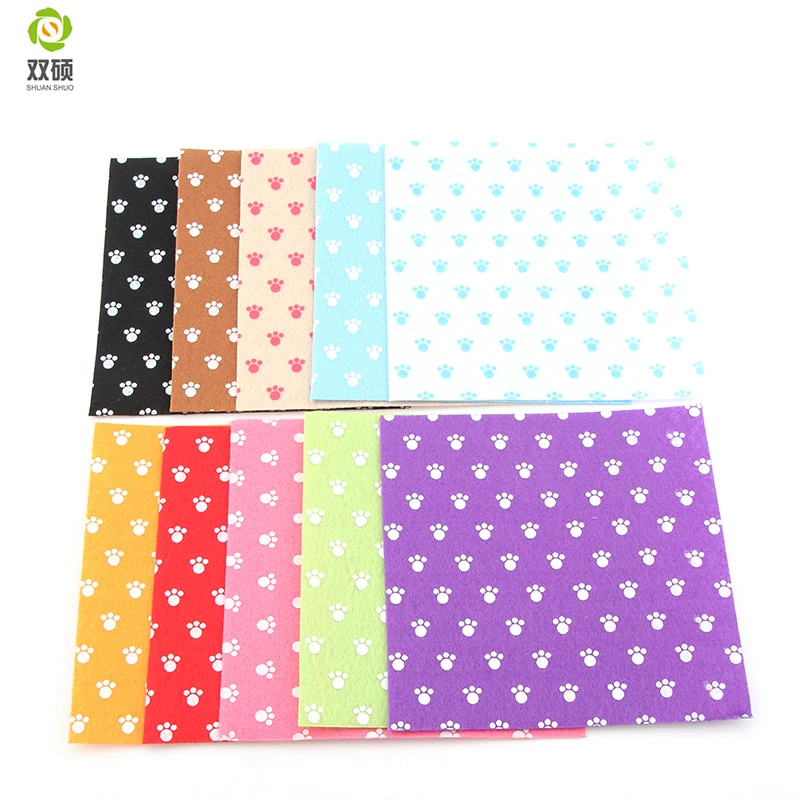 След полиэстер чувствовал ткань для поделок ручной швейной домашнего декора