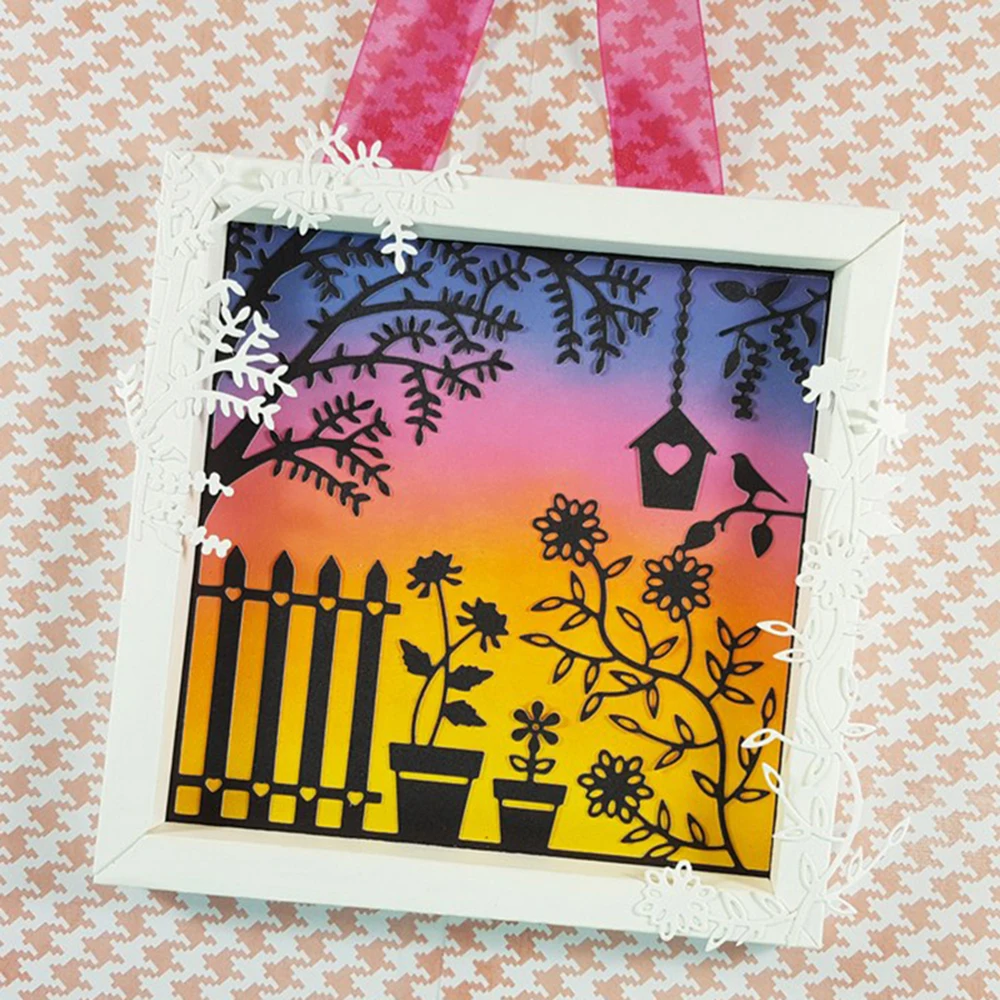 Going 3D фото квадратная рамка Выгравированные штампы металлические режущие