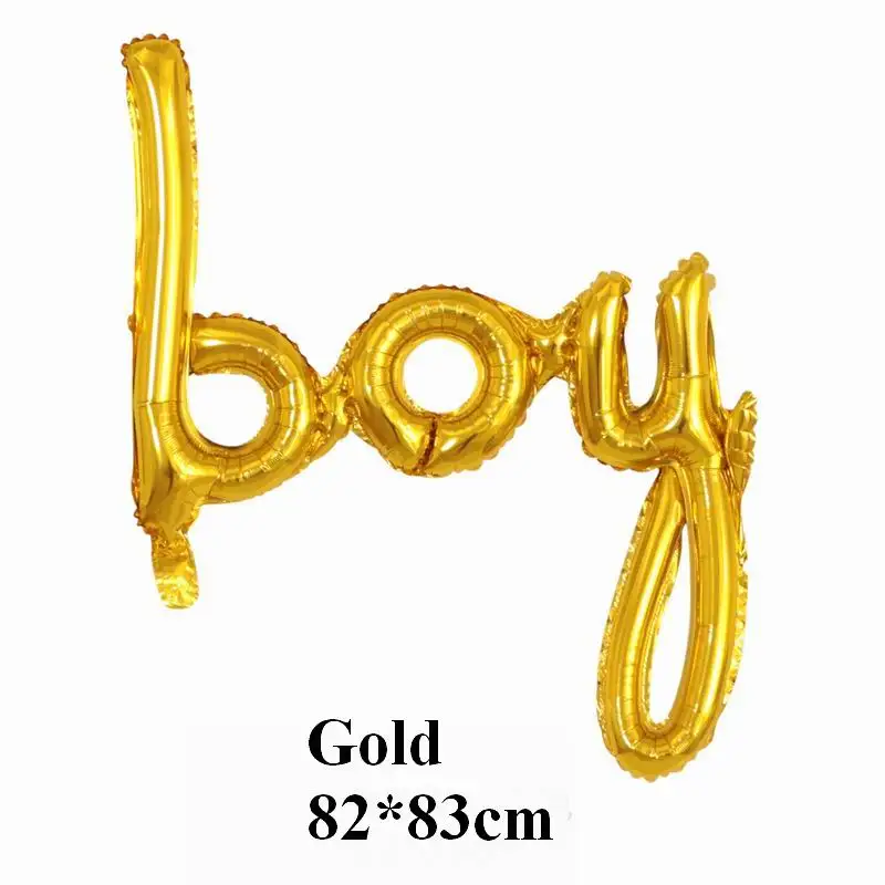 gold boy Jumbo One/Детские воздушные шары из фольги для мальчиков и девочек, детские вечерние украшения для вечеринки - Цвет: gold boy