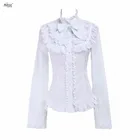 Белая женская блузка в стиле 