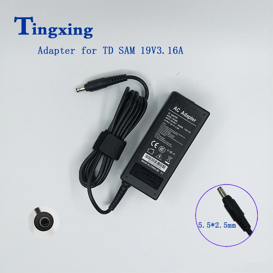 

Apply to Samsung or Delta R430 R428 R528 notebook 19V 3.16A 5.5mm*3.0mm 60W AC Power Supply AC Adapter Laptop Charger