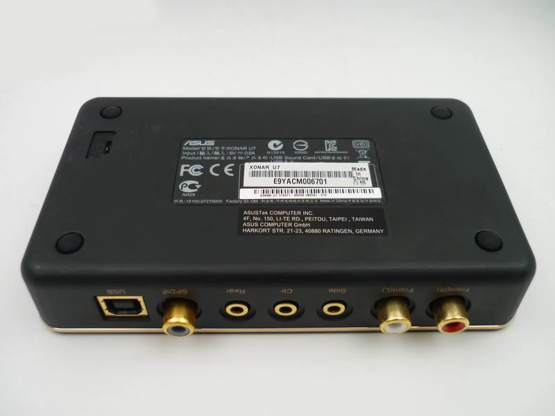 Б/у ASUS Xonar U7 настольный ноутбук USB внешняя звуковая карта 7 1 каналов поддержка win10