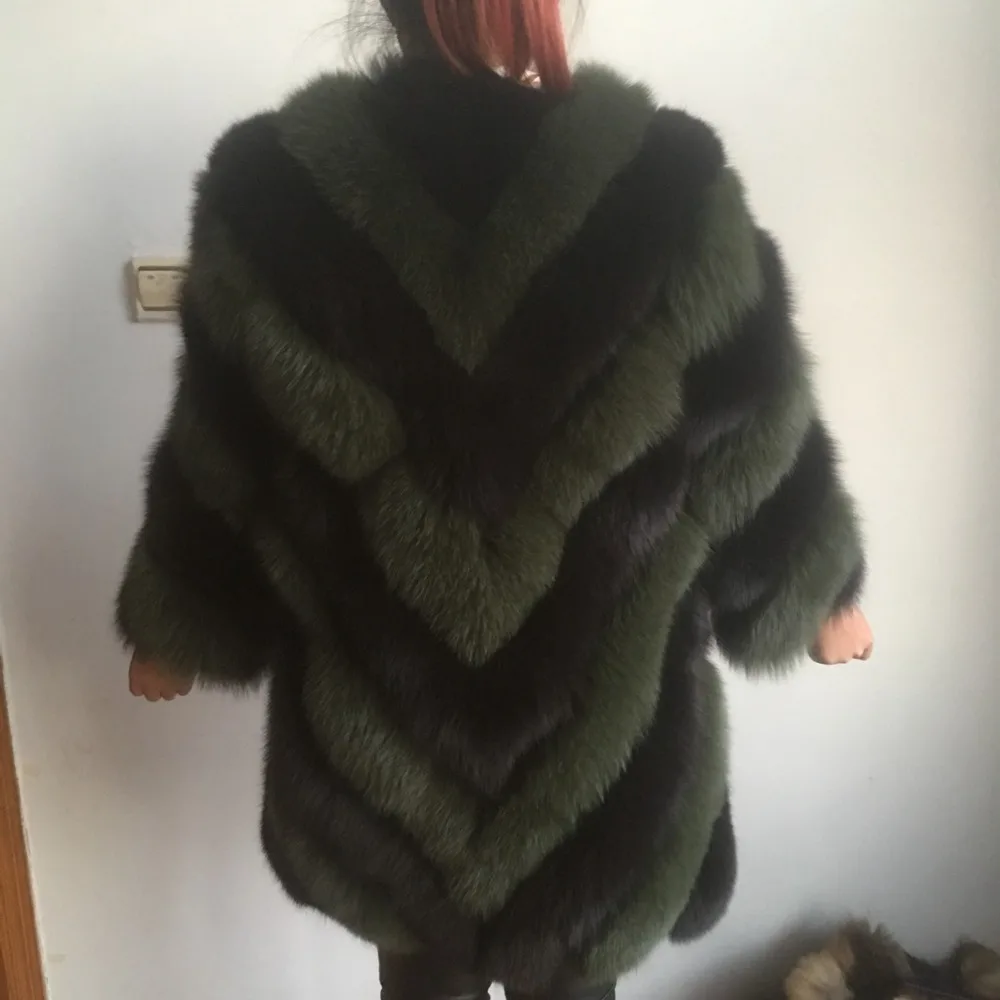 2019 натуральное пальто из лисьего меха жилет женская красивая теплая куртка.