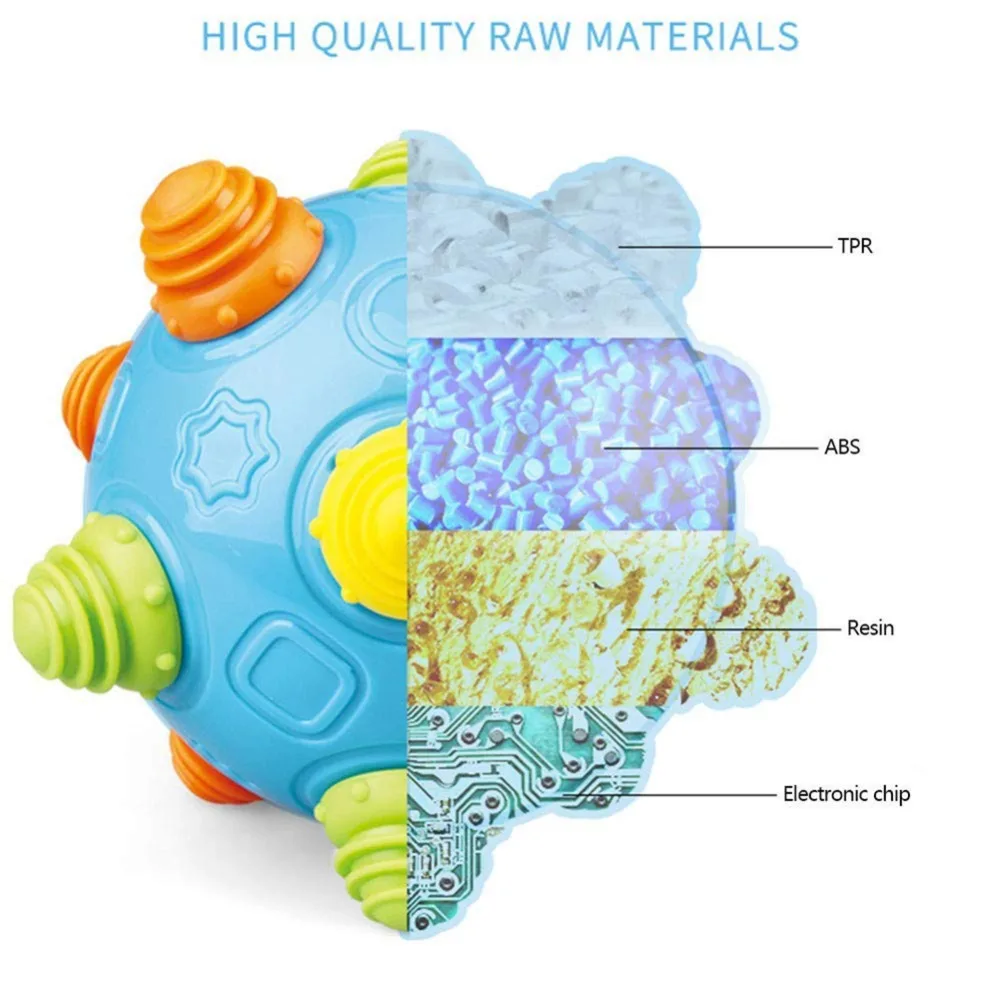 Ребенок музыка встряхнуть танцы прыгающий мяч игрушка сенсорные развивающий для