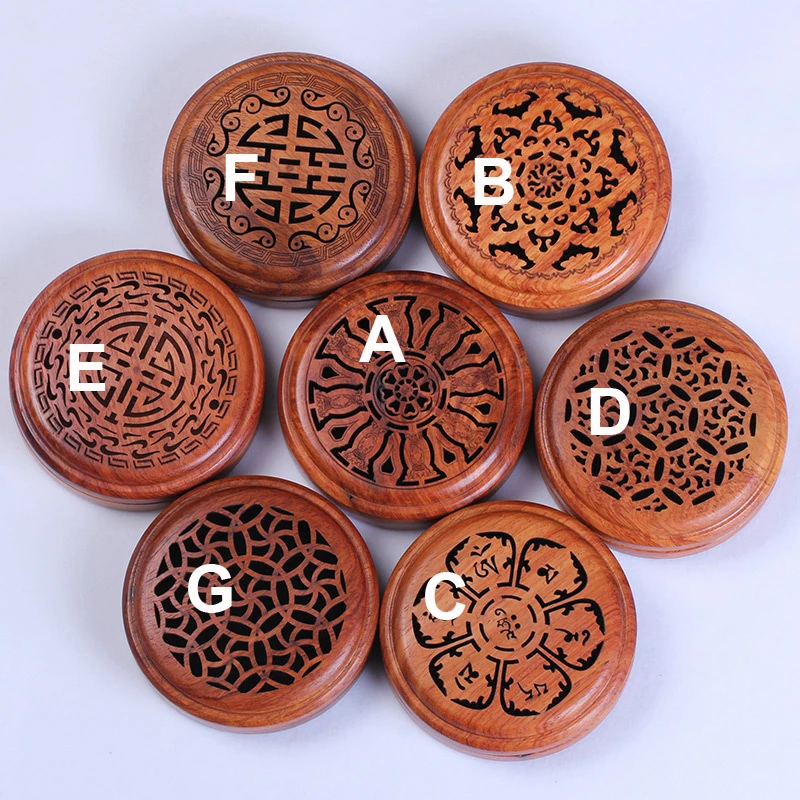 Полый ящик курильница для благовоний катушка подставка ручная работа деревянная