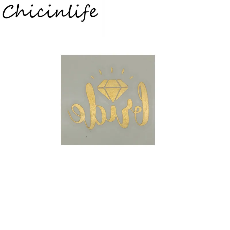 Chicinlife 5 шт. временные тату кольца для невесты/сердца/бриллиантов