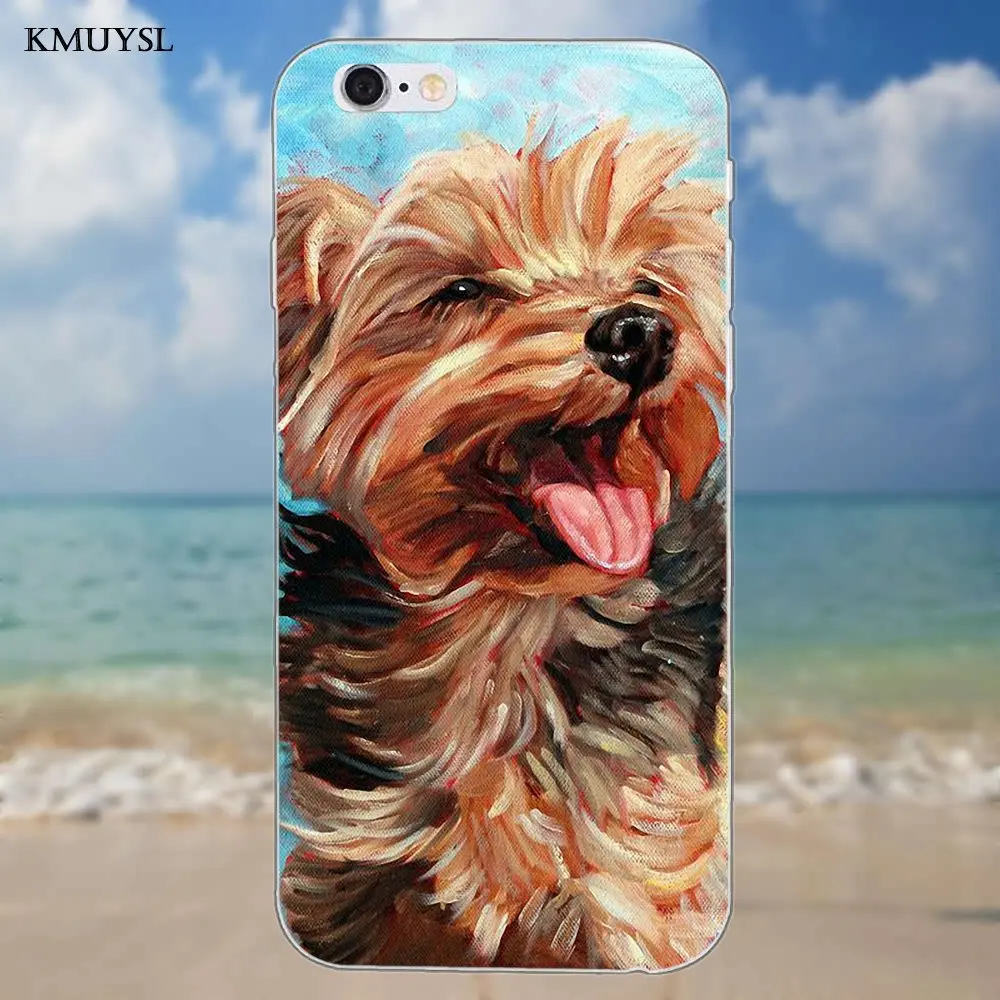 as picture Kmuysl Йоркширский терьер Йоркширский Собака Щенок для iPhone 4 4S 5 5C SE 6 6 S 7 8 Plus X Galaxy S5 S6 S7 S8 Grand Core II Prime Alpha - Цвет: as picture