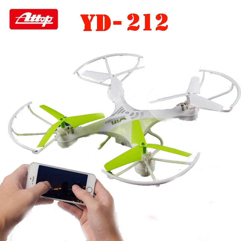 

Attop YD-212 2,4G 4CH 6-осевой гироскоп FPV RC Квадрокоптеры Дроны с безголовым режимом 0.3MP WiFi HD-камера RTF