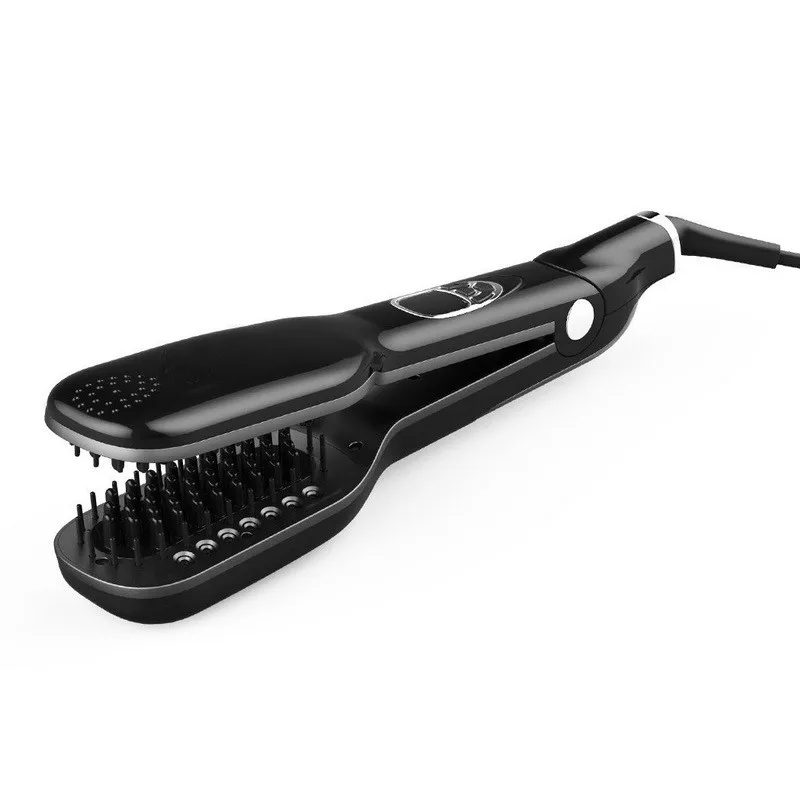 Steam Moisturizing Hair Straightener Brush With LCD Display Electric Ceramic Fast Comb | Бытовая техника