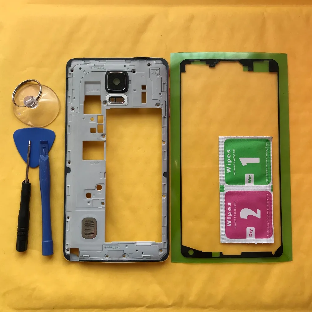 

For Samsung Galaxy Note 4 N910 N910F N910C N910G N910A N910H Original Phone Middle Frame For Samsung Note 4 Mid Housing Cases