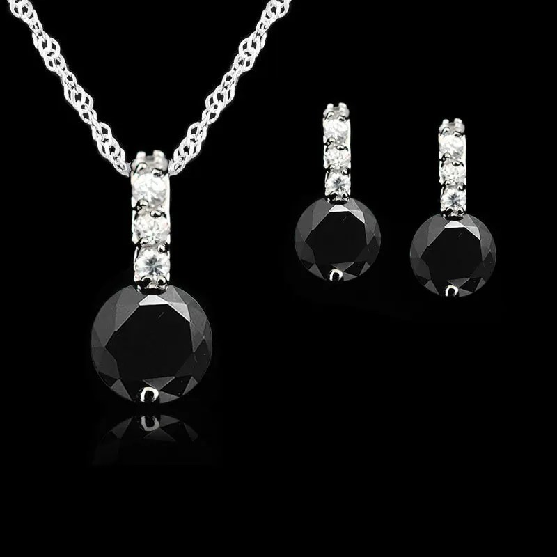 Комплект из колье и серёг серебра 925 пробы|jewelry sets|jewelry sets weddingset for women |