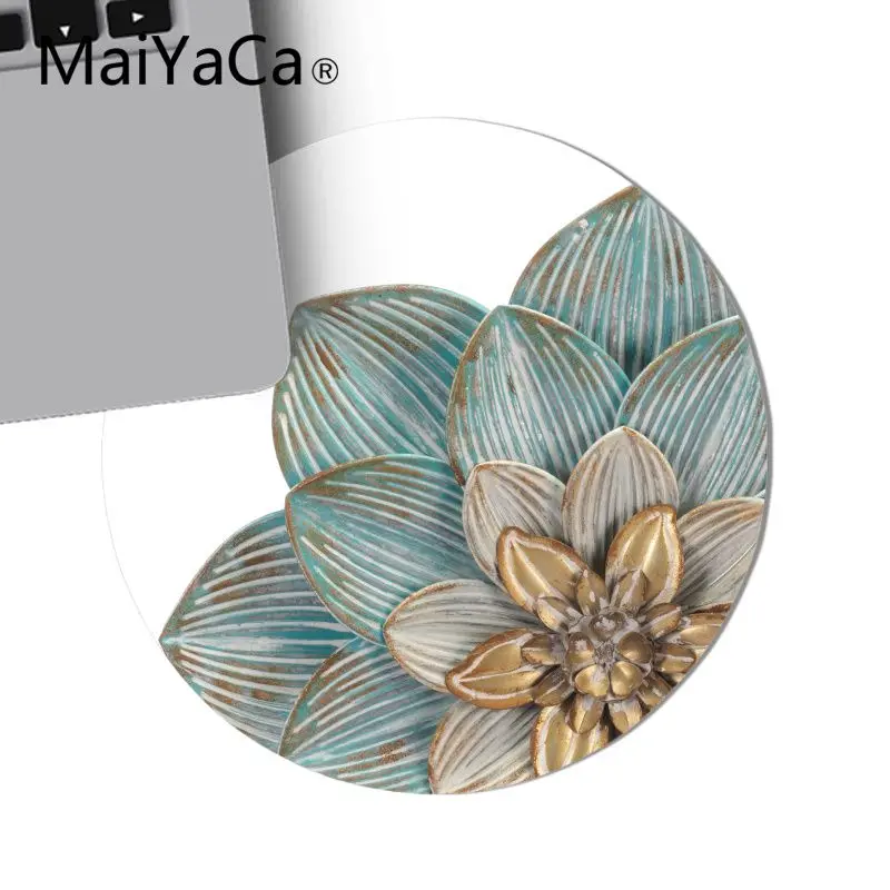 20x20cm Maiyaca Сочный Блеск DIY дизайн игровой коврик для мыши игровой планшет, коврик для мышки круглый коврик для мыши Противоскользящий игровой коврик для мыши 22x22 см - Цвет: 20x20cm