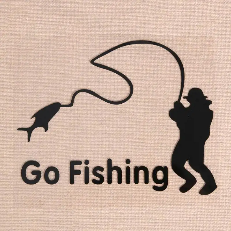 1х многоузорные персональные автомобильные наклейки Go Fishing наклейка на декор для
