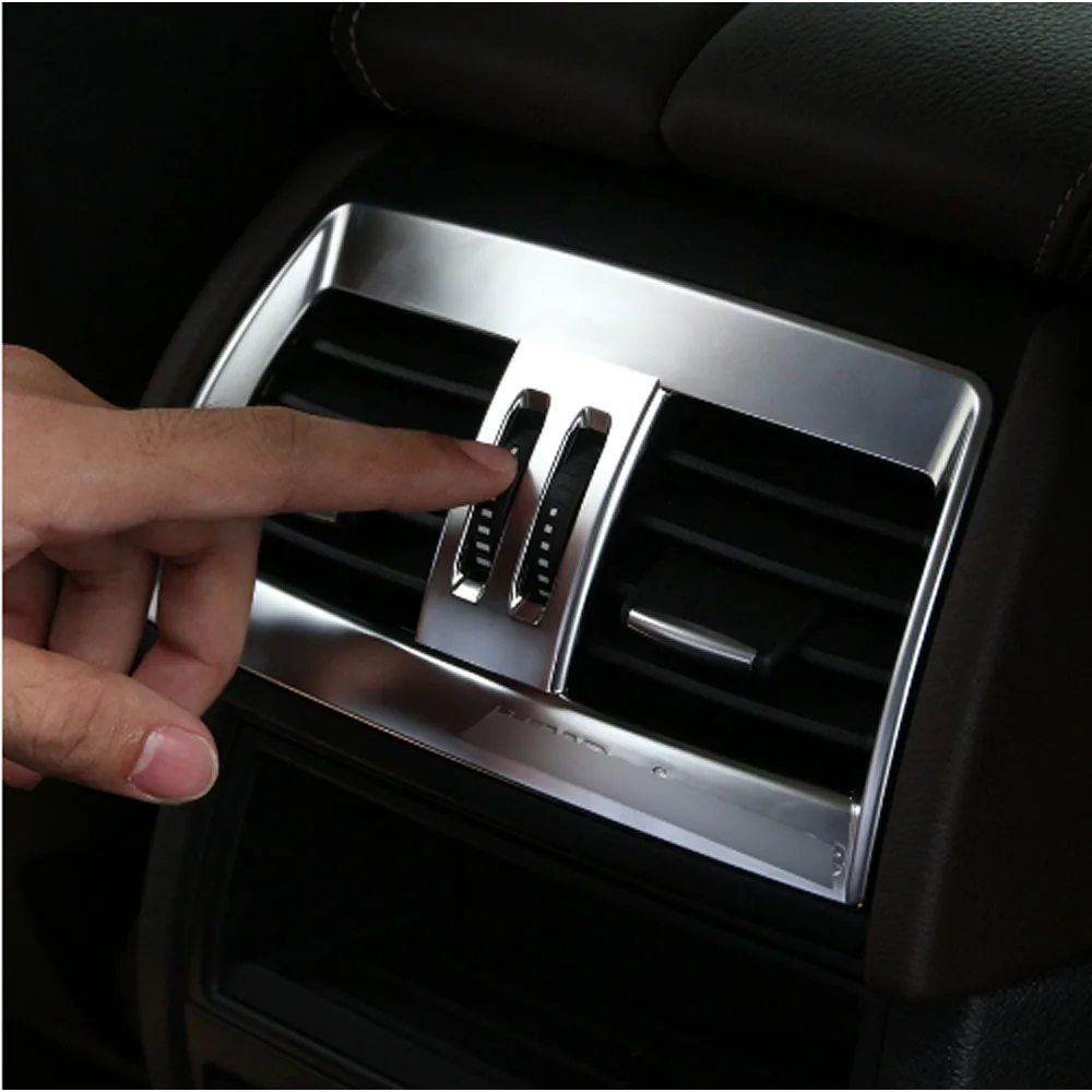Задняя Крышка Кондиционера ABS Chrome для BMW X5 X6 F15 F16 2014 2015 2016 2017 автомобильные
