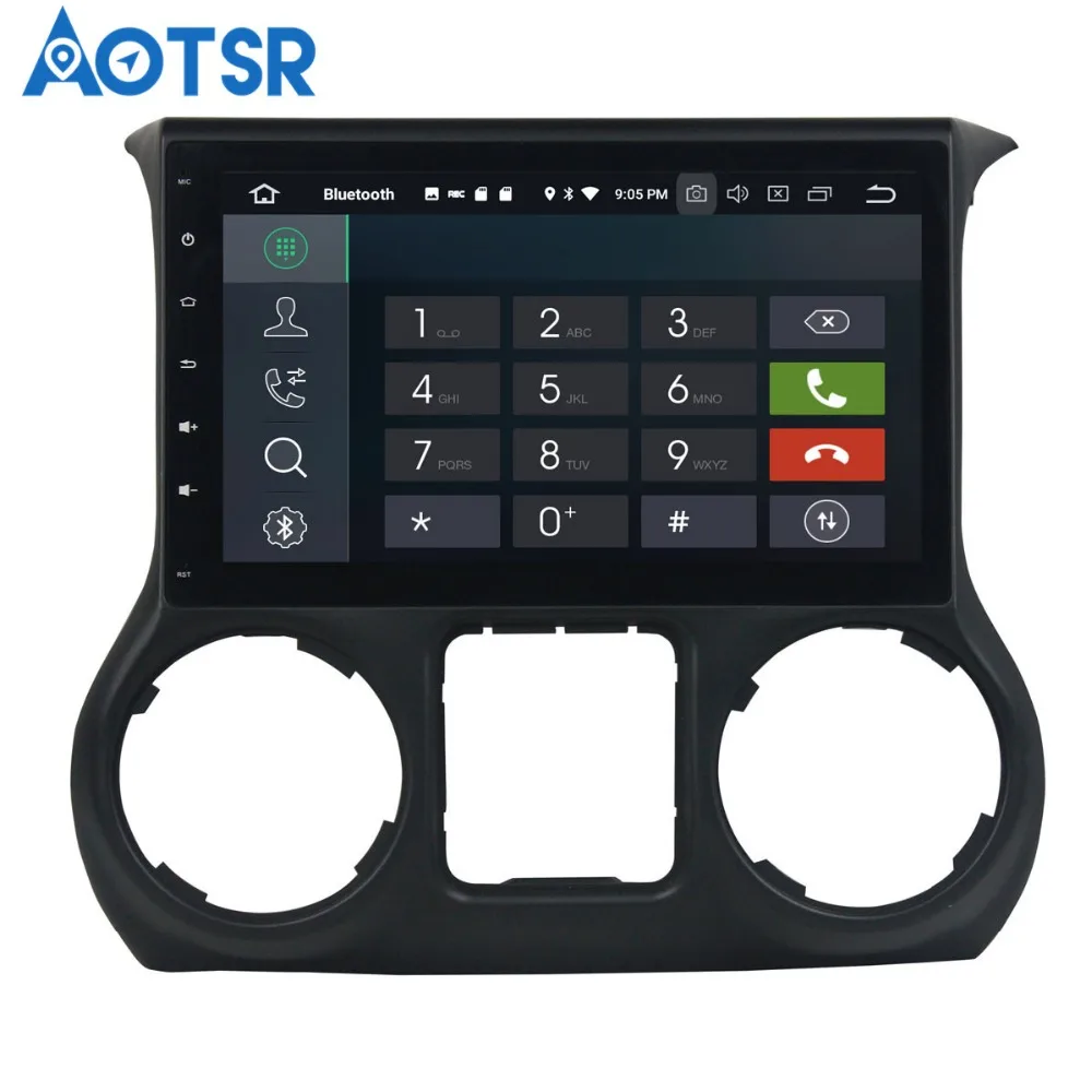 Aotsr Android 8 0 7 1 GPS навигация автомобильный DVD плеер для Jeep Wrangler 2011 2016 мультимедиа