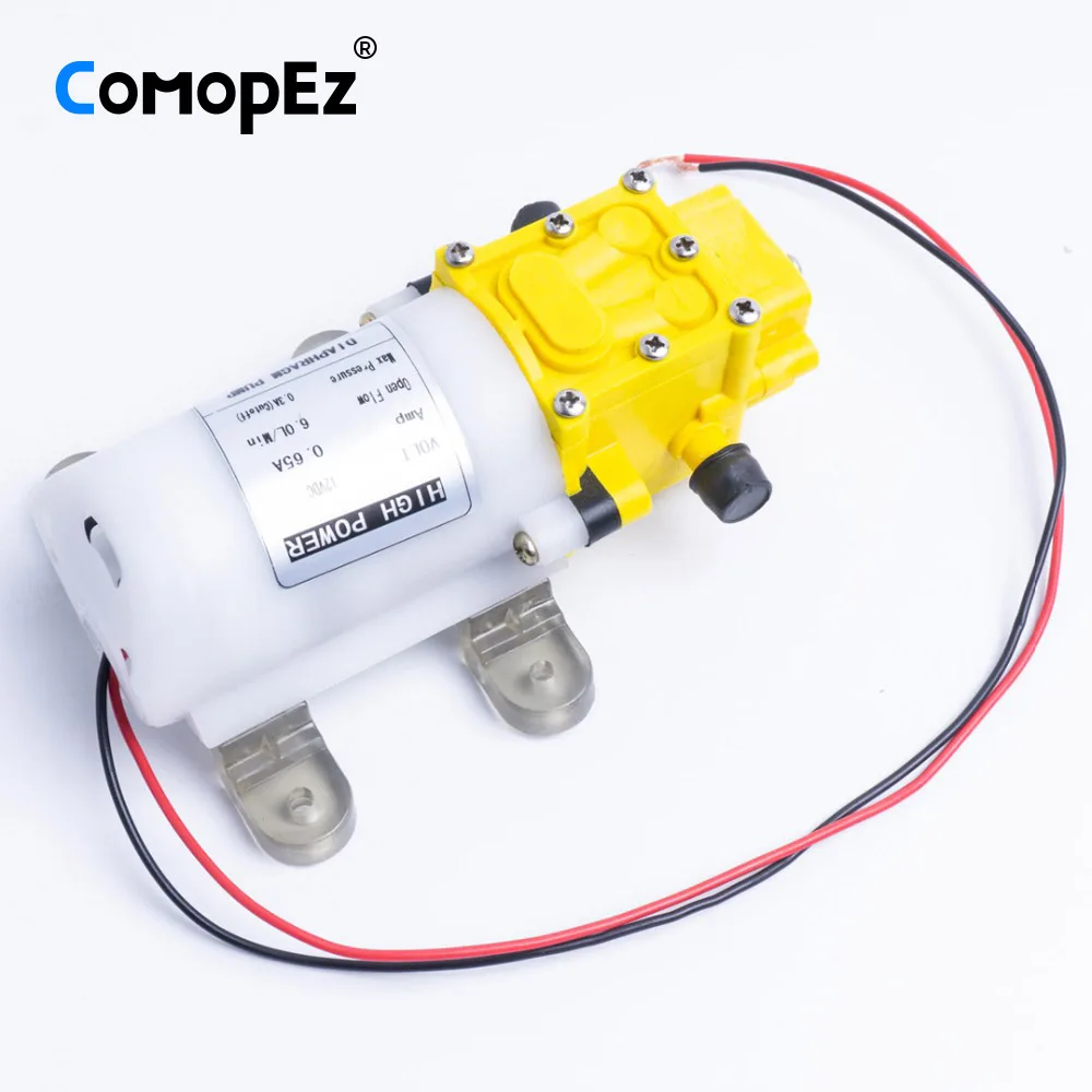 Высокое качество 5L/Min DC12V 2.5A мембранный Водяной насос маленький безопасный насос высокого давления самовсасывающий 0.8Mpa