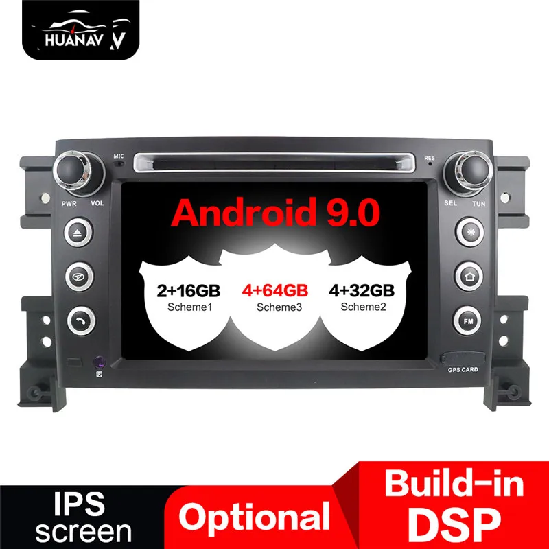 DVD-плеер DSP Android 9 0 с GPS-навигацией для Suzuki Grand Vitara 2005 ~ 2012 головное записывающее