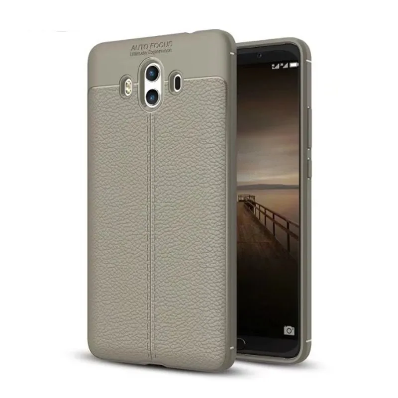 

Ultra Slim Silicone Leather Case Cover Funda For Huawei Mate 10 Pro Luxury Shockproof Case Mate 10 Pro Anti-knock Fitted Case