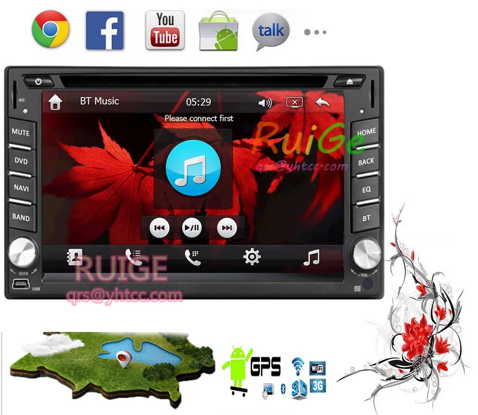 Лучшие продажи Android 7 1 автомобильный DVD GPS Wifi 3G Bluetooth doule 2 DIN универсальный X TRAIL Qashqai x