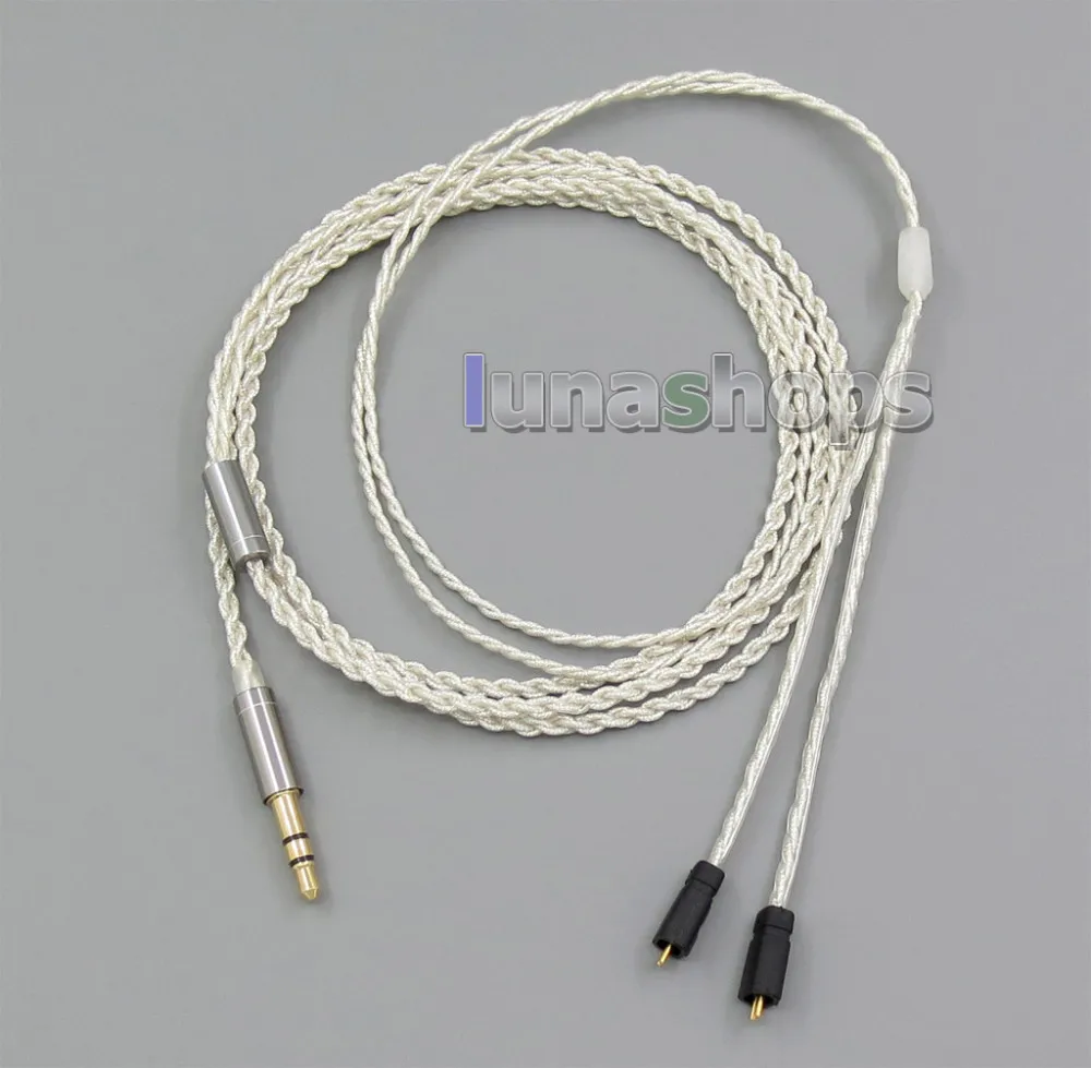 3.5 мм с наушником крючок серебро Фольга PU кожа кабель для ultimate ears UE TF10 SF3 sf5 5eb 5pro TripleFi 15vm ln005524