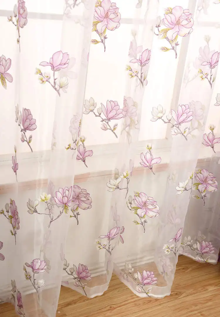 tulle Современные и простые хлопковые затемненные занавески для гостиной с изысканным отвесным тюлем, занавески для спальни, занавески для кухни - Цвет: tulle