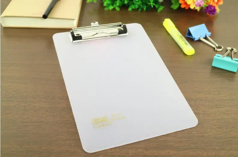 ColofficeA5 portable MDF file clip board menu clipboard with butterfly clip wooden writing cl Notebooks& Writing Pads Clipboard - Цвет: Белый
