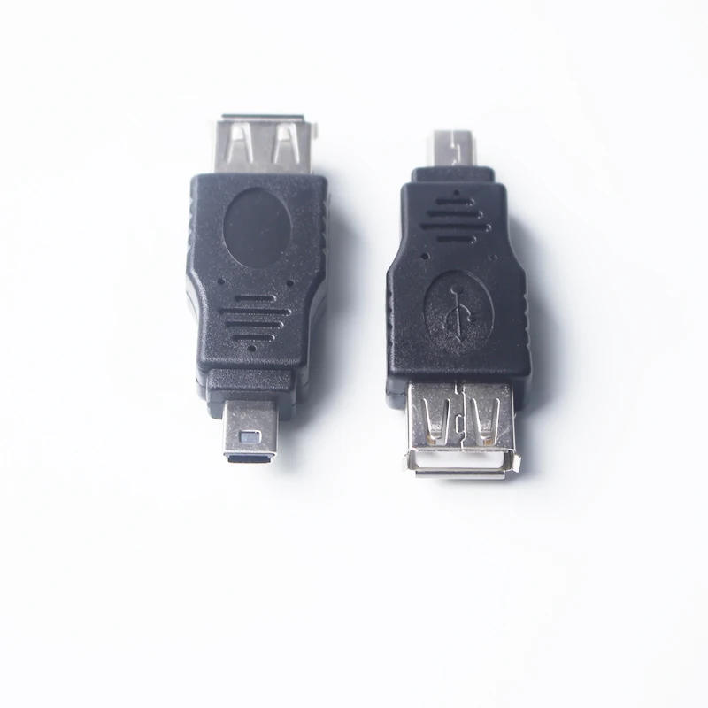 Оптовая продажа 100 шт. Mini USB 5Pin штекер на гнездо OTG адаптер конвертер коннектор