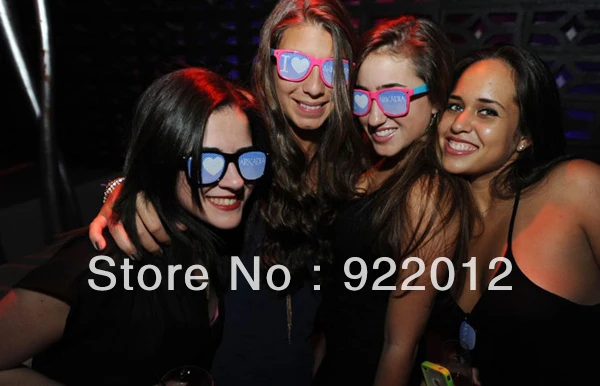 Hot sell Stickers Glasses wedding party gift Party sunglasses logo on lens Custom LOGO printing o | Тематическая одежда и