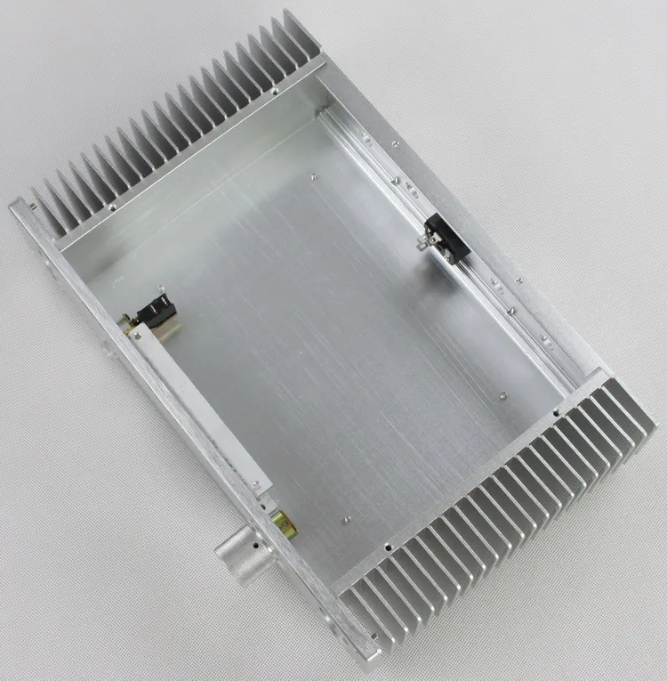 DIY AMP чехол 335*75*207 мм WA55 Серебряный Полный алюминиевый усилитель шасси/усилитель класса А чехол/AMP Корпус/Чехол/DIY коробка