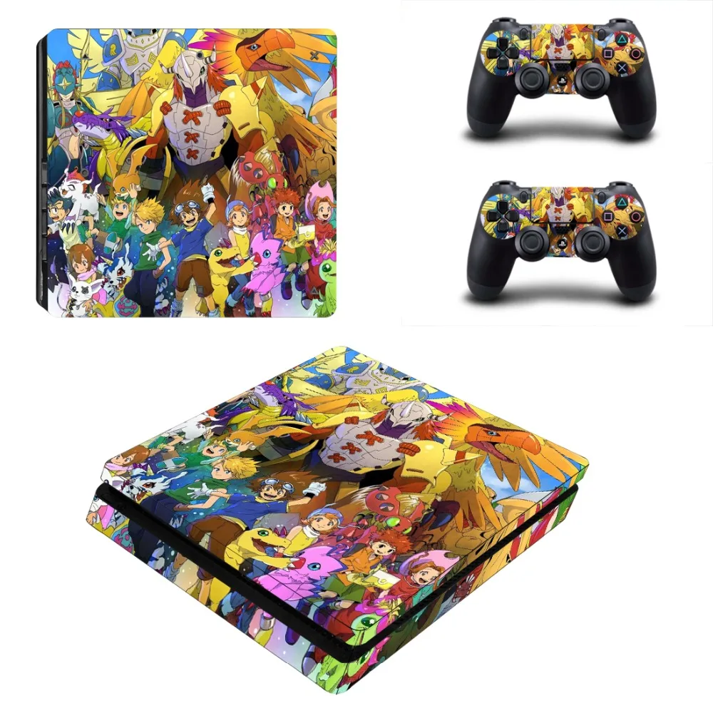 Стикер для приключений Digimon PS4 Slim Skin Виниловая наклейка консоли PlayStation 4 и 2