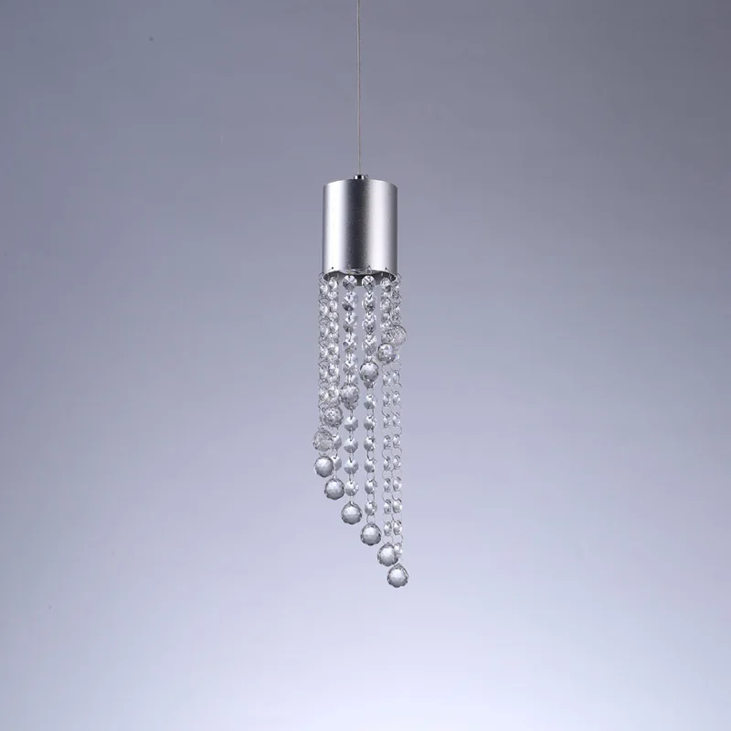 Светодиодная лампа 5 Вт современный кристаллический подвесной светильник для