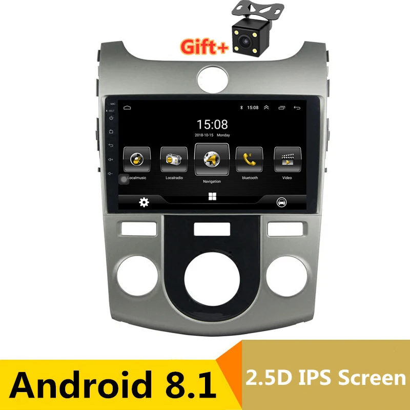 9 &quotAndroid 8 1 автомобильный DVD мультимедийный плеер gps для KIA Forte Cerato 2008 2009 2010 2012 аудио