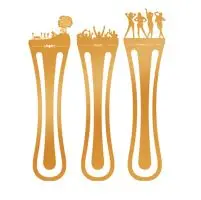 Золотая подарочная металлическая Закладка с вырезами в китайском стиле из