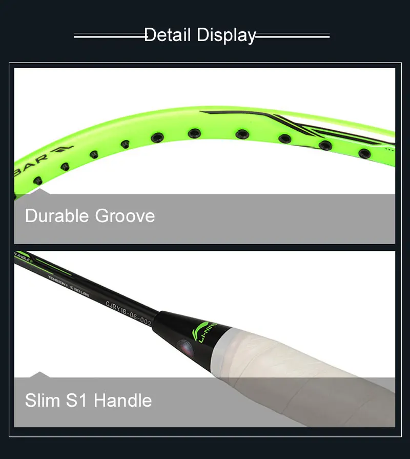 Li-Ning 3D CALIBAR 300/300C ракетка для бадминтона баланс/прочность без струн подкладка Спортивная Одиночная ракетка AYPM404/AYPP014 ZYF308